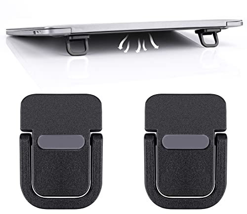 Abeillo Un Paio Lega di Zinco Supporto per Computer Portatile, Rialzo PC Portatile Mini, per Laptop Antiscivolo Pieghevole Supporto per Notebook per Laptop/Tablet