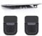 Abeillo 2PCS Portable Keyboard Riser, Self-Adhesive Mini Laptop Stand Invisible Computer Keyboard Stand for Desk, Laptop Feet Compatible with Pro/Air, Lenovo, Surface (Black)