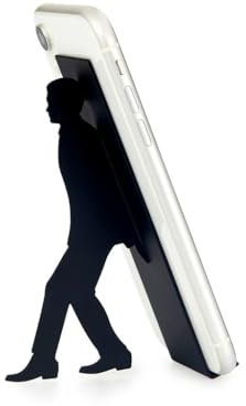 Balvi Supporto Smartphone Too Many Apps Colore Nero Adatto per Ufficio, scrivania, Camera da Letto o