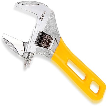 Sharp-tec 6 inch Adjustable Spanner, 34 mm Wide Jaw Opening Adjustable Wrench, 150 mm Plumbing Tools Set for Plumbers