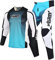 Willbros Motocross Jersey Hose Combo Männer Frauen Motorrad MX Getriebe Set Radfahren Offroad Dirt Bike Erwachsener Reiten BMX ATV Weiß Blau (Jersey XL Hosen 36)
