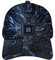 KJHBVND Baseballkappe Mütze für Herren Damen, Schwarz Blau Licht Futuristische Technologie Hip Hop Caps Dad Trucker Cap Hut Herren Verstellbare Snapback Hüte, Schwarz, One size