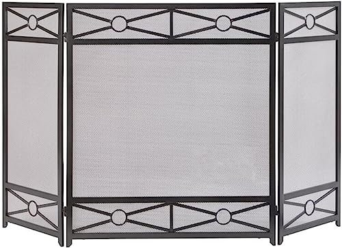 Kaminschirm Schutzschirm Home Ofen Zaun Schmiedeeisen Schwarz Antike Hohlkamin Trennwände Bildschirm Sicherheitszaun Funkenschutzgitter
