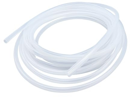 LAVMHAB Silicone Tubing Food Grade Hoses 7mm ID x 9mm OD 8m (26.2ft), Flexible Silicone Rubber Tubes Water Air Pipes