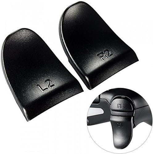 1 Pair Black L2 R2 Buttons Trigger Extenders for PS4 PS4 Slim PS4 Pro Playstation 4 Controller Video Games PlayStation 4 Accessories