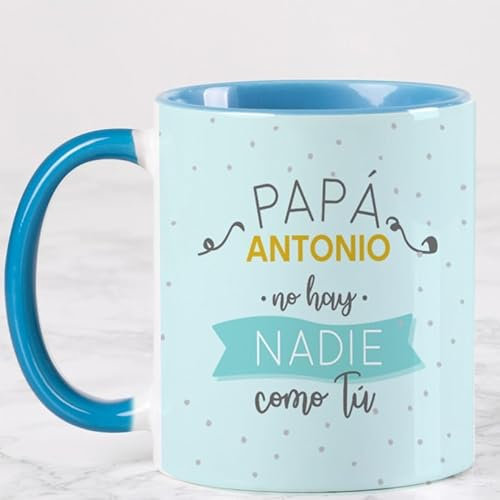 Wanapix | Taza Personalizada Día del Padre | Taza Orginal para Regalar a Papa | Tazas Graciosas | Apto Microondas y Lavavajillas | Papa Favorito