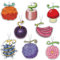 GTOTd Japan Anime Air Freshener 8Pack Lufterfrischer (Black Ice Scent) Schwarzer Eisduft Duftbaum Auto Rückspiegel Anhänger Fruit Fans Geschenk Hängende Anhänger Zubehör Christmas Dekor