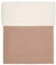 Koeka Kinderbettdecke - Schmusedecke - Kuscheldecke - Mit Plüsch Gefuttert - Ultra Weich - Faro - Musselin Baumwolle - Braun - 100X150 Cm