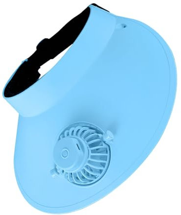 Outdoor Sun Hat, Fan Sun Hat, UV Protection Hat - Empty Top Hat, Fan Visor Hat, Beach Hat, Golf, Outdoor Activity, Travel, Hiking, blue, 2XS