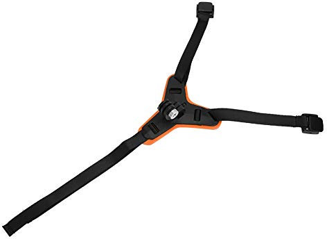 Denash Action Camera Helmet Mount, Good Ductility, Action Camera Helmet Stand for Cycling (Orange)