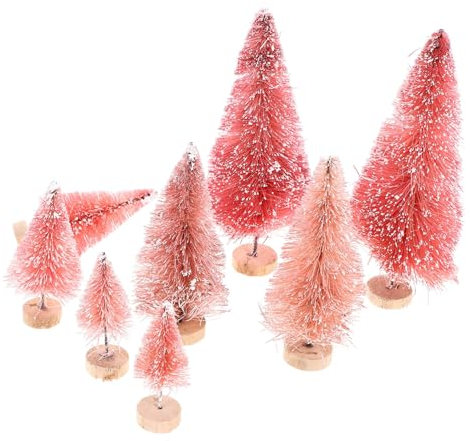KONTONTY Mini Alberi Di Natale Decorativi Da Tavolo Piccoli Alberi Di Natale Artificiali Decorazioni Casa Ornamenti Natalizi
