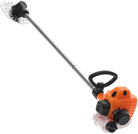 TOYANDONA Mini Tondeuse à Gazon Tondeuse à Gazon Miniatures Petit De Tondeuse à Gazon Poupée Mini Tronçonneuse Tondeuse Pelouse Tondeuse Gazon Tondeuse Miniature Orange PVC