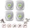 AILEDA Ultraschall Schädlingsbekämpfer, 4 Pack Elektronische Insektenschutzmittel, Innenräumen Pest Repeller und Ultraschall Abwehr Schädlingsfallen für Mücken,Mäuse,Spinnen,Kakerlaken,Insekten
