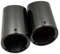 Auspuffblende Für 5er F10 F11 F18 E60 E61 E39 528i 530i 535i 535d Auto-Auspuffblende Edelstahl-Endrohr Schalldämpferspitzen Endrohre(Titanium Black)