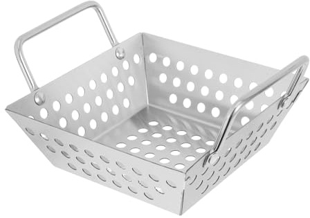 ERINGOGO Panier de Barbecue INOX avec Évacuation Panier Polyvalent pour Légumes et Fruits Cuisson Uniforme pour Grillades Extérieures et Camping