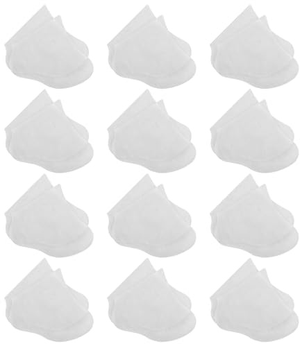 MUCKLILY 50 Paare Transparente Fußmasken socken aus Atmungsaktivem Vliesstoff Feuchtigkeitsspendende Fußpflegeüberzüge für Pediküre und Wellness Komfortabel Wiederverwendbar für Zuhause