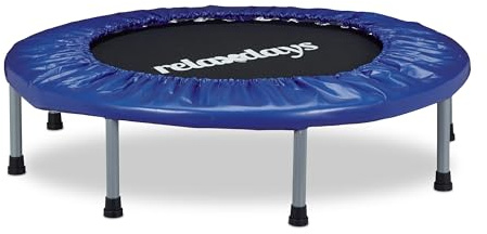 Relaxdays Indoor Trampolin, Ø 95 cm, faltbares Minitrampolin bis 100 kg, Sport & Gymnastik, Fitnesstrampolin, Farbwahl