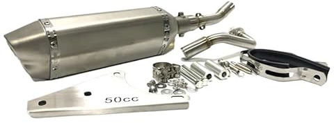 Moto Silencieux Échappement Pot pour 50CC 4T 2V LX S Primavera Sprint Zip 2000 Échappement Moto Silencieux D'échappement Tuyau