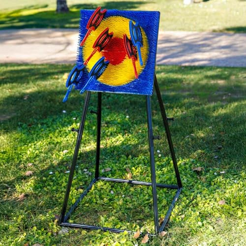 ZRIZAURA Axe Throwing Set for Kids & Adults – Safe Foam Axes with Target Board Indoor Outdoor Garden Party Game Backyard Lawn Toss Game Family Fun