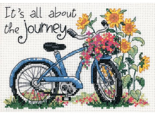 DIMENSIONS 65017 THE Journey, Fabric, White