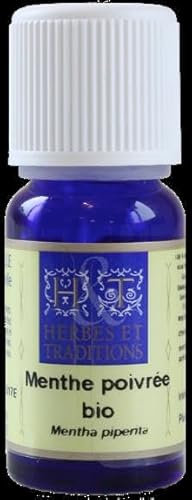 Herbes et Traditions Huile Essentielle Menthe Poivrée Bio 10 ml