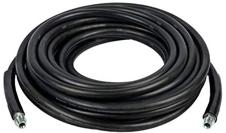 Continental Neptune Pressure Washer Hose Black 3/8in Inside Diameter x 50ft Length 3000 PSI Working Pressure Male x Male Swivel with Kinkguards