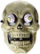RUBIE'S Accessoire pour Déguisement Adulte HALLOWEEN Officiel - Masque Squelette Yeux Exorbités - Taille Unique - Pour Costume Halloween, Femmes et Hommes, Blanc