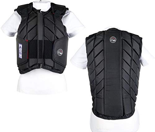 HKM Easy fit Sicherheitsweste Schwarz Kinder S, 10783