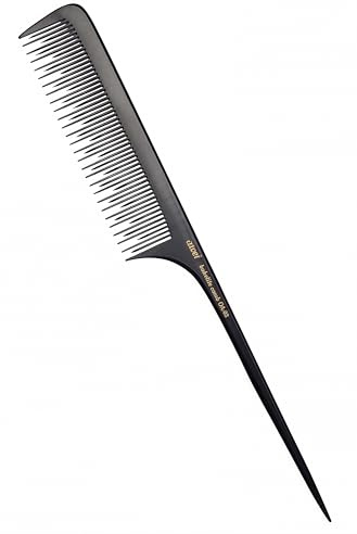 PERFEHAIR Teasing Comb for Fine Hair, Anti-static Long Bakelite Rat Tail Comb Tool for Back Combing, Root Teasing, Adding Volume