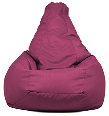 ARKETICOM 68 SESSANTOTTO Pouf Poltrona Sacco XL Grande per Interni Sfoderabile Made in Italy 90x110 Rosa