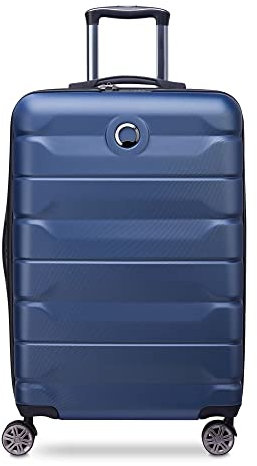 DELSEY PARIS - AIR Armour - Valise Moyenne Rigide Extensible - 68x44x32 cm - 77 litres - L - Bleu Nuit