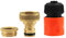 KWODE 2-Wege-Verteiler - 3/4 Zoll und 1/2 Zoll Y-Wasser Verteiler mit Wasserhahn Adapter zu Gartenbewässerung, Waschen, Haustierenr, Wasserdurchfluss regulier- und absperrbar (Wasserhahnverbinder)