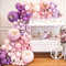 Rosa Lila Ballongirlande, Bogen-Set, 180 Stück Pastell-Schmetterling-Aufkleber, Babyparty-Dekorationen für Mädchen, Geburtstagsparty, Brautparty, Dekorationen, Hochzeitstreffen