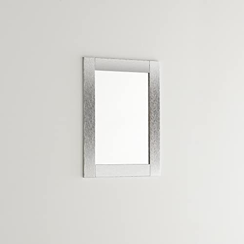ARHome Spiegel Luxury, 76 x 56 cm, Poliert Silber, Wandspiegel, Made in Italy