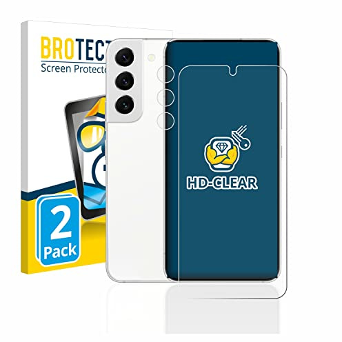 BROTECT (2 Stück Schutzfolie für Samsung Galaxy S22 5G (Display+Kamera) Displayschutz Folie Made in Germany, Ultra-Klar