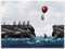 wandmotiv24 Poster als Wanddeko, Größe 80x60cm, Pinguin, Hai, Motivation, Moderne Wanddeko, Wandbilder, Deko, Bild M0213