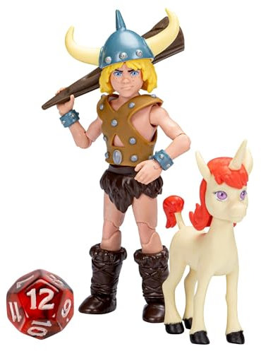 Dungeons & Dragons - Dungeons & Dragons Figuras de acción Cartoon Classics de Bobby & Uni a escala de 6 pulgadas, paquete de 2 juguetes de D&D, multicolor