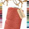 BooGardi Makramee Garn · viele Farben · Terracotta 3mm x 200m · 3mm oder 5mm · Wollgarn · kreatives knüpfen weben Stricken · DIY Boho Garn