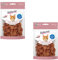 Dokas Mini-Steaks Huhn & Fisch | Doppelpack | 2 x 25g | Katzensnack für Katzen jeden Alters | Hochwertige Zutaten können diesen Snack zu einem besonderen Genuss Machen | Als Belohnung