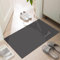 LYGLIGH Ultra Thin Door Mat, 40 x 65 cm (Rectangular), Grey, Indoor/Outdoor, Non-Slip, Absorbent, Quick Dry, Machine Washable