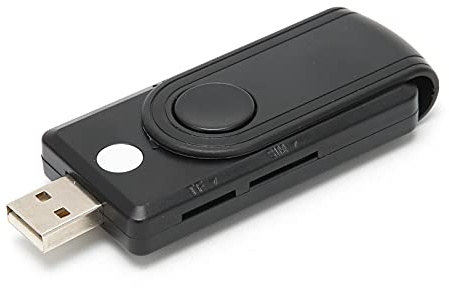 Bewinner USB 2.0-Multi-Kartenleser, SD/TF/SIM-Kartenunterstützung, Tragbarer -CAC-Smartcard-Leser für Alle -Smartcards