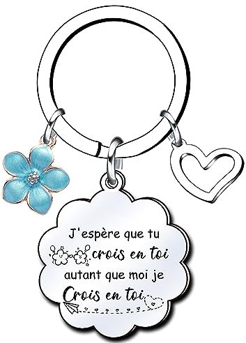 Lumengqi Cadeau De Courage Porte-Clés Femme Motivation Persévérance Inspirant Anniversaire