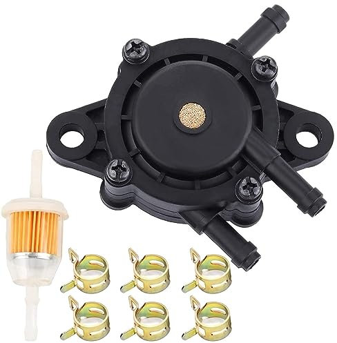 Car electric Fuel Pump Replace Fuel Pump 691034 692313 Briggs 808492 597338 Kohler 17hp-27hp For Lawn Mower Tractor Golf Cart Engine and Kawasaki Cub Cadet Craftsman Starter Vacuum Fuel Pump (A Set)
