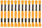 sourcing map 12 Stränge Stickgarn à 8m aus ägyptischer langfaseriger Baumwolle für Stickprojekte, Armbänder, goldener Ton