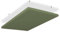 SILENT4® Schallabsorber Decke 114x72x5cm Akustikbild Akustikpaneele aus Akustikvlies, Seilmontage, messbar verbesserte Raumakustik durch Akustikplatten mit waschbarem Stoffbezug in Grün
