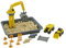 CAT Baustellenfahrzeuge Kinder Spielzeug | Dig N' Build Bausand Spielset mit 340 Gramm Sandmischung & Aufbewahrungsbehälter | Kinetischer Sand Baustellen Sandspielzeug Set & Geschenke ab 3 Jahren