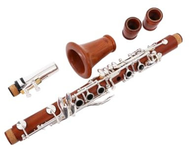 YoungMonic Professionelle E-Flach-Klarinette aus Palisander, für Klarinette, Eb-Taste, guter Klang, 2 Fässer (Eb-Taste)