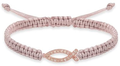 Miss Lovie Konfirmation geschenk mädchen Armband Fisch Ichthys Damen Teenager Mädchen Nickelfrei Hypoallergen 925 Sterling Geschenk zur Kommunion inkl. Geschenkverpackung