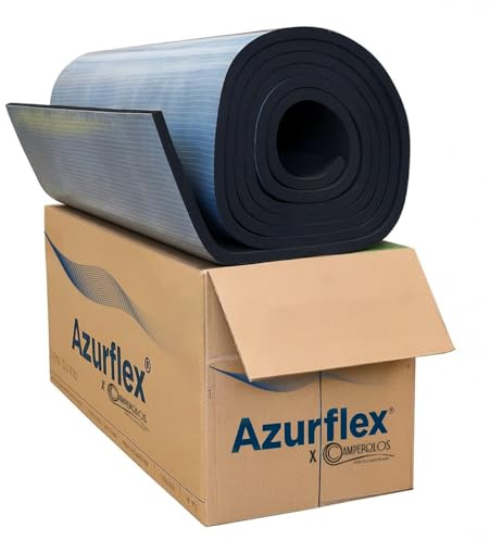 Aislante Térmico de Caucho autoadhesivo Azurflex 10mm - 20m2 (20m X 1m)