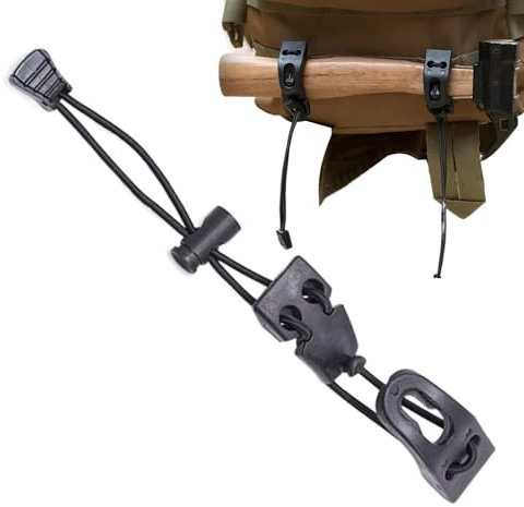 Generic Clip de sangle de sac à dos d'extérieur – Fermeture d'extension de sac de trekking, cordon de réglage du sac à dos, sangle élastique – Clip de fixation pour cordon de randonnée cordon